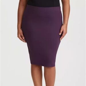 Torrid Purple Pencil Skirt